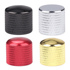 4Pcs Metal/Plastic Guitar Knobs Guitar Bass Dome Control Knob Volume Tone Knobs