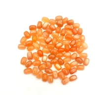 Natural Peach Moonstone Cushion Cabochon Gemstone Lot 143 Pcs 4x6 MM 100 CT