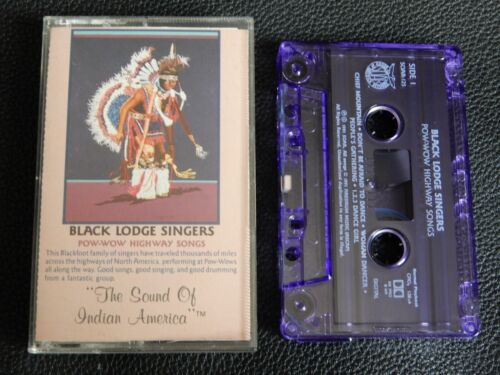 BLACK LODGE SINGERS - POW-WOW HIGHWAY SONG - 1991 CASSETTE TAPE (NATIVE AMERICAN