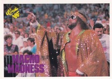 Macho Man King Randy Savage 1990 Classic WWF Card #4 WWE Pro Wrestling Superstar