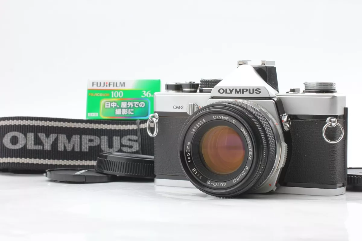 【N MINT w/ New Film】 Olympus OM-2 SLR Camera F.Zuiko Auto-S 50mm F1.8 From  Japan