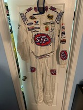NASCAR Cup Fire Suit of AJ Allmendinger, Autographed by him and Richard Petty 