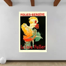 Loie Fuller by Jules Cheret - French Dance Art  - Canvas Rolled Wall Art