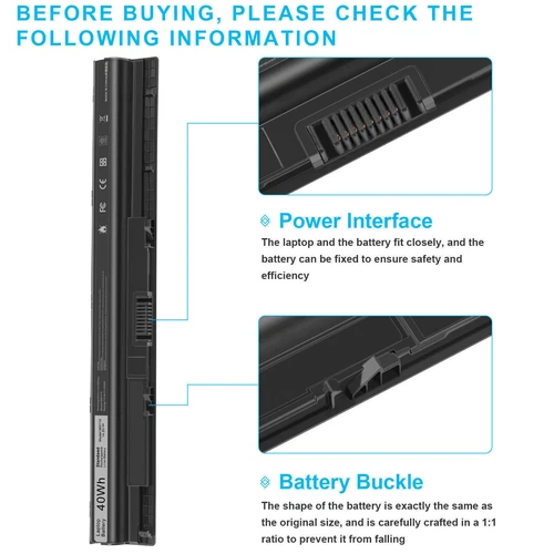 M5Y1K K185W For Dell Battery Inspiron 3451 3458 5455 5551 5555 5558 40Wh - Picture 6 of 7