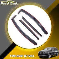For AUDI Q7 MK1 SUV 2006-2014 5-door 4-pc In-Channel Wind Deflectors Tinted