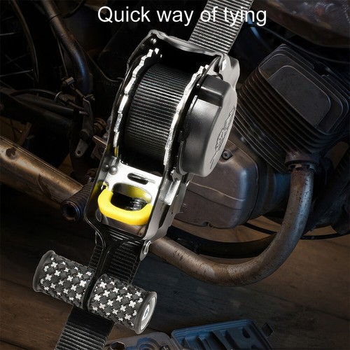 1"x10' Auto Strap Retractable Ratchet Belt Tensioner Belt For Cargo Load Luggage - Picture 7 of 19