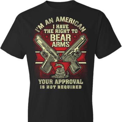 Right To Bear Arms Pro Waffenrechte 2nd Amendment 100% Baumwolle Herren T-Shirt