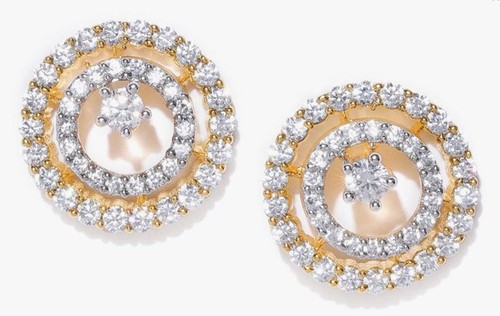 2.30ct Naturale Diamante Rotondo 14k Solido Oro Giallo Anniversario