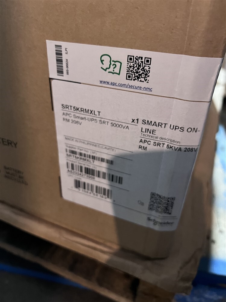 New APC Smart-UPS SRT5KRMXLT 5000VA Battery Backup