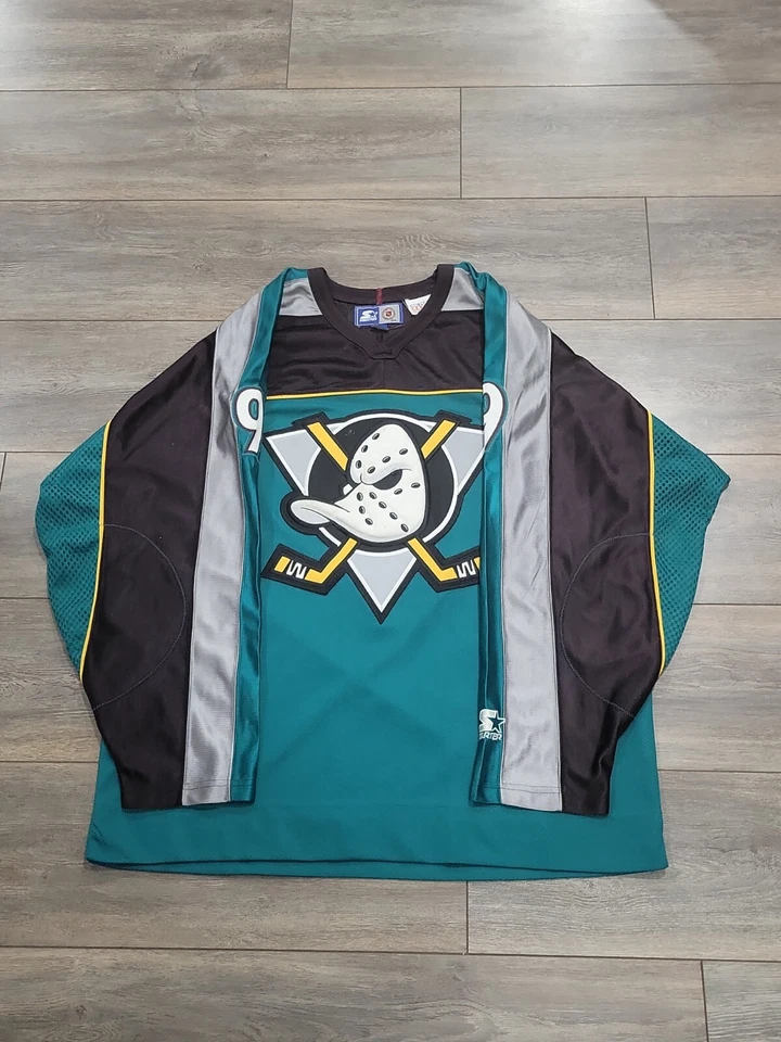 1997 VINTAGE MIGHTY DUCKS PAUL KARIYA JERSEY SIZE LARGE STARTER RARE CCM KOHO - Image 2 of 4