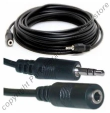 25ft long 3.5mm Stereo Male~Female Extension Audio/Headphone/  Cable/Cord {K