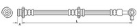 Metzger Bremsschlauch 4110848 FüR Nissan, Vorderachse Links