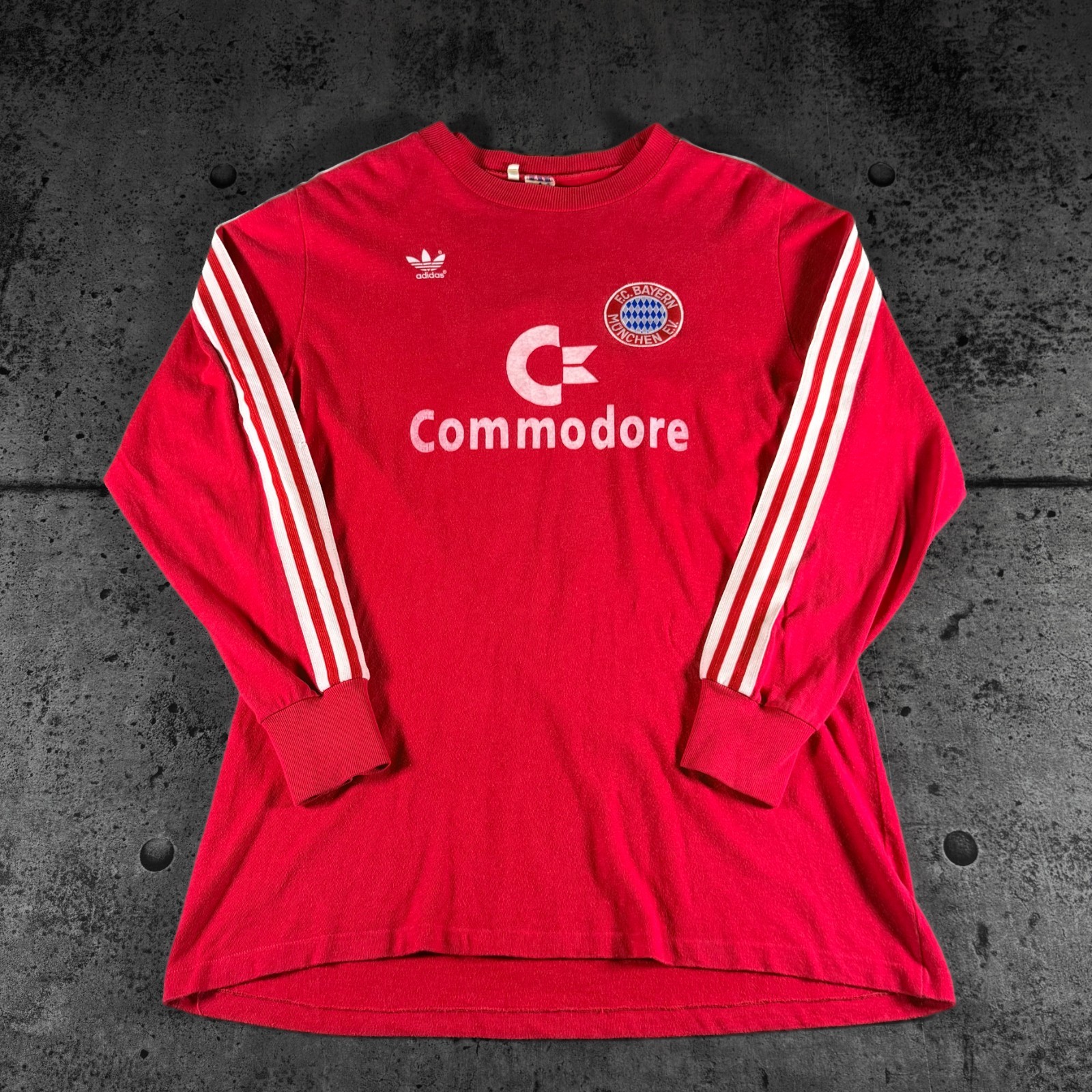 Authentic Bayern Munich 1989/91 #6 Home Sz Large Classic Football Shirt Vintage