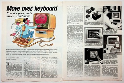 Popular Science Vintage Computer Technology Input Device Print Article