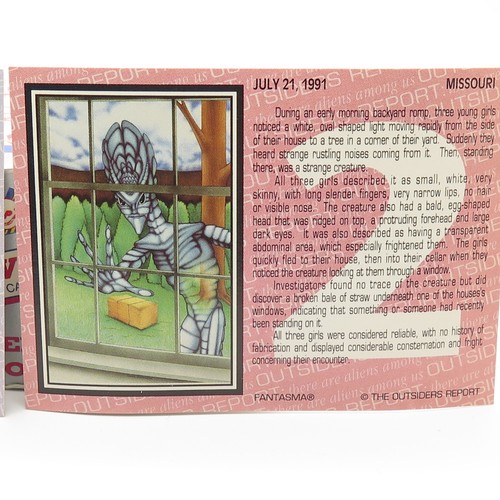 There Are Aliens Among Us Sealed 8 Card Set Fantasma Holographic Limited 1991 - Picture 4 of 10