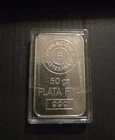 Plata Fina 50 Gram 999 Fs with Certificate Silver Bar