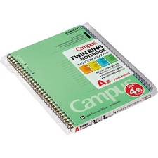 KOKUYO Notebook 4-Pack, No. 6, Semi-B5, A-Lined, 30 Sheets, Su-T602A