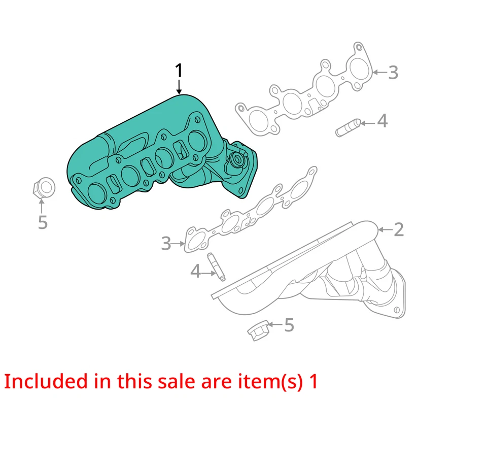 Ford Mustang 2013 colector de escape fabricante de equipos originales 73 k millas - LKQ382928992 Foto 4 de 4