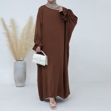 Dubai Muslim Women Abaya Kaftan Maxi Dress Turkey Robe Evening Gown New Ramadan