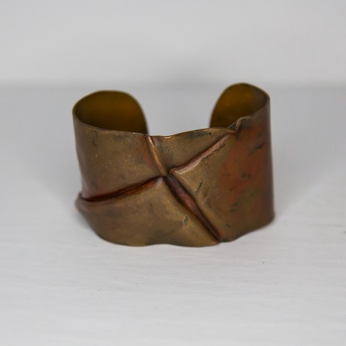 Copper Cuff Hand Forged Bracelet Bangle Cuff