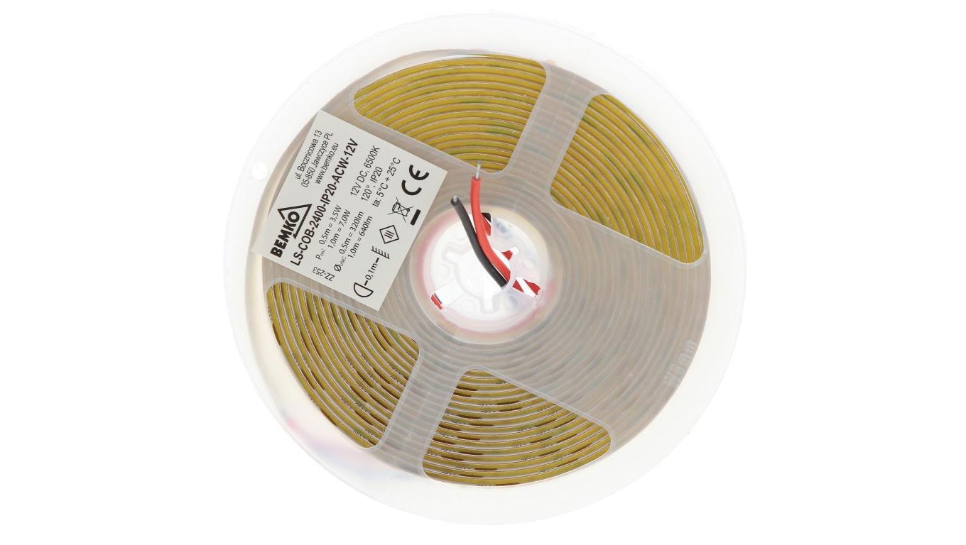 PREMIUM LED Strip 12V DC COB LS-COB D87-LS-COB-2400-IP20-ACW-12V