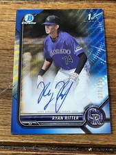 2022 Bowman Chrome Draft Ryan Ritter Auto Blue Wave 1st #071/150 🔥🔥🔥Rockies