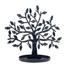 Metal Earring Tree Organizer,Jewelry Tree Earring Display Stand Black A