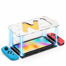 Tempered Glass Screen Protector With Auto Alignment Frame for Nintendo Switch...