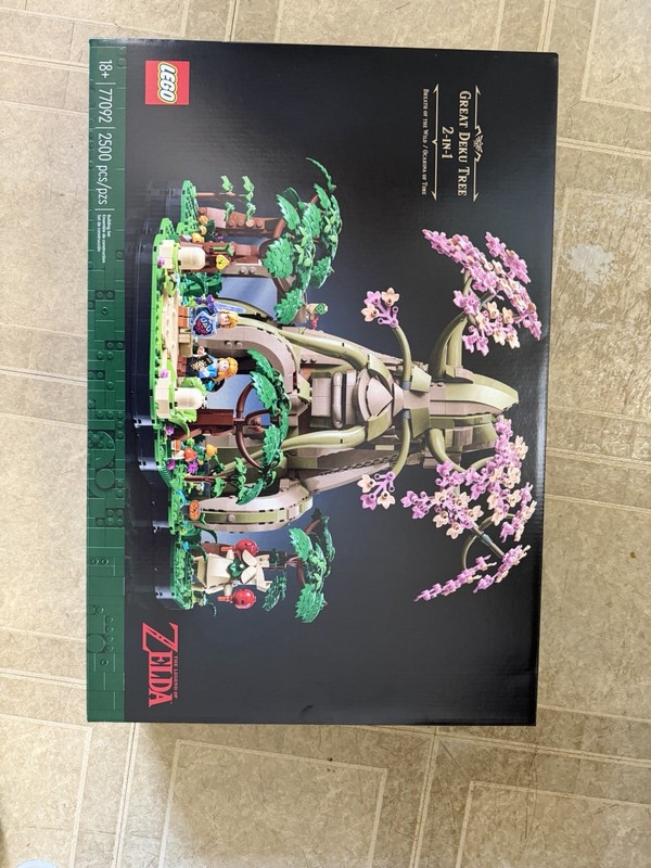 LEGO Legend of Zelda Great Deku Tree 2-in-1 77092 2500pc 18+ 2024 Box