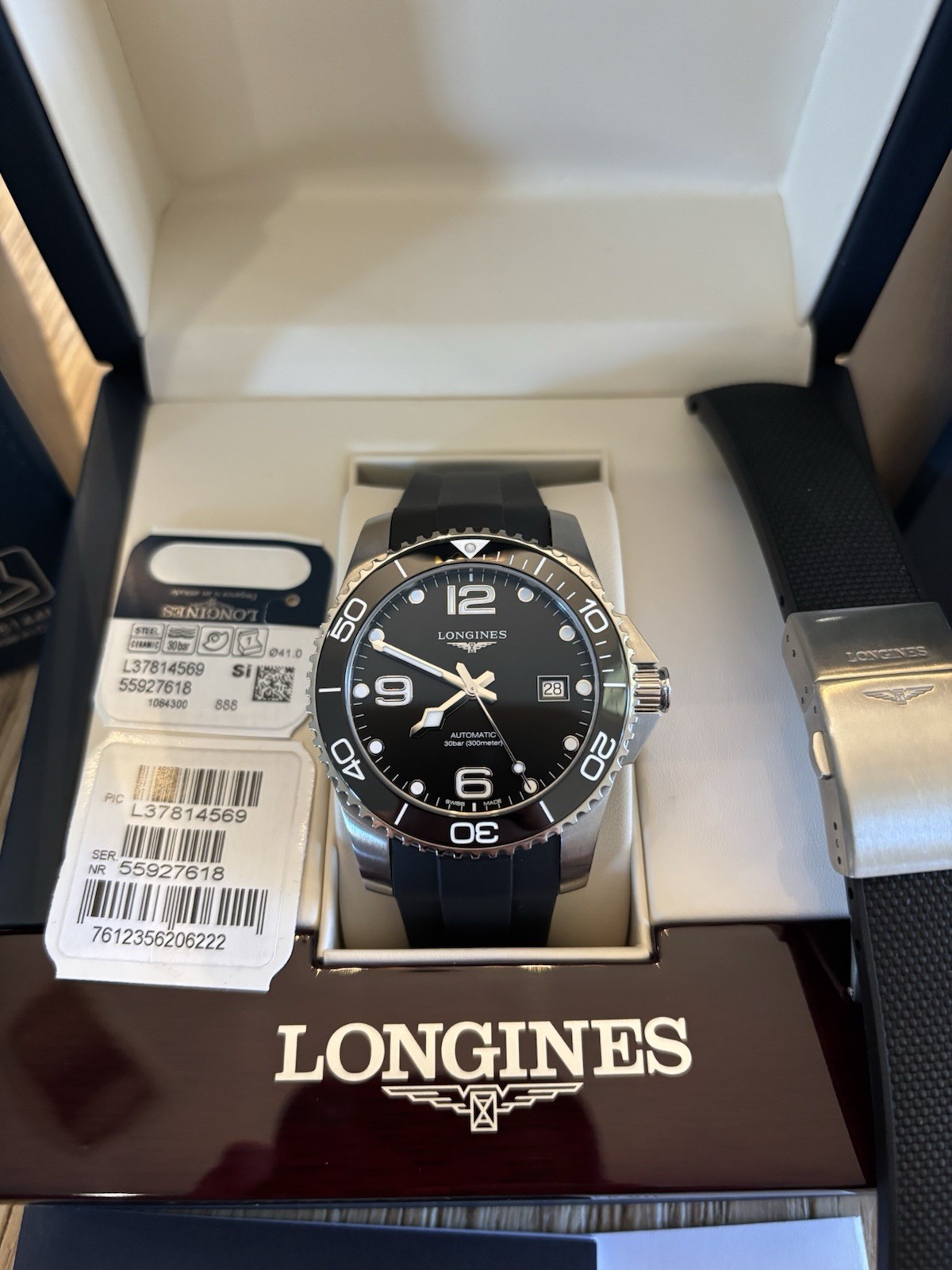 hydroconquest 41mm ceramic longines - vintagewatches.pk