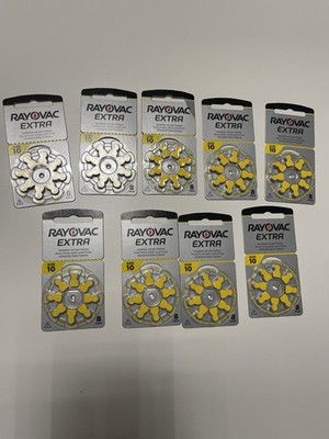 Hörgerätebatterien Typ 10 Rayovac Extra 10AUX-8XEMF