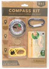 Magnetic Liquid Compass Kit Professional Hiking Compass with Rotating Bezel...