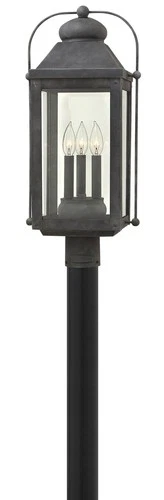 Anchorage 24 1/4" High Aged Zinc Outdoor Post Light - Picture 3 of 10