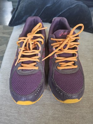 Womens Size 8.5 US Asic  Gel Sonoma 2 GTX T684N Purple Orange Pink Trail Runners