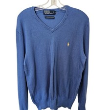 Men's Polo by Ralph Lauren V-Neck Sweater, Size Large