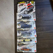 Hot Wheels Car Culture Japan 5-Car Lot 1:64 Real Riders CRX Skyline Celica