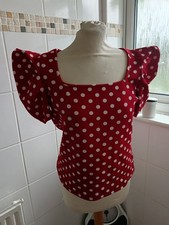 Red Polka Dot Blouse To Dress Up Or Down