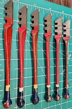Red Devil Glass Cutters Aluminum Handle Red Enamel Vintage 1950s  60s Lot