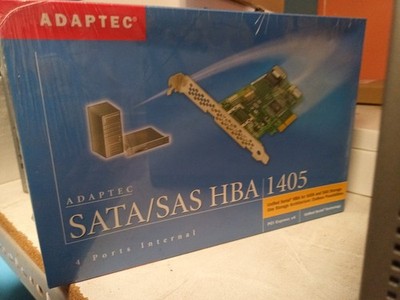 Adaptec SATA SAS HBA 1405 4-Port Internal PCIe Storage Controller Card