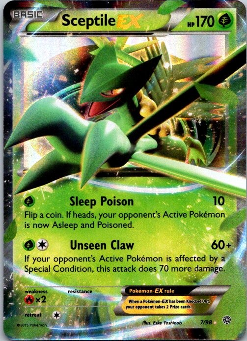XY - Ancient Origins #7/98 Sceptile EX NM
