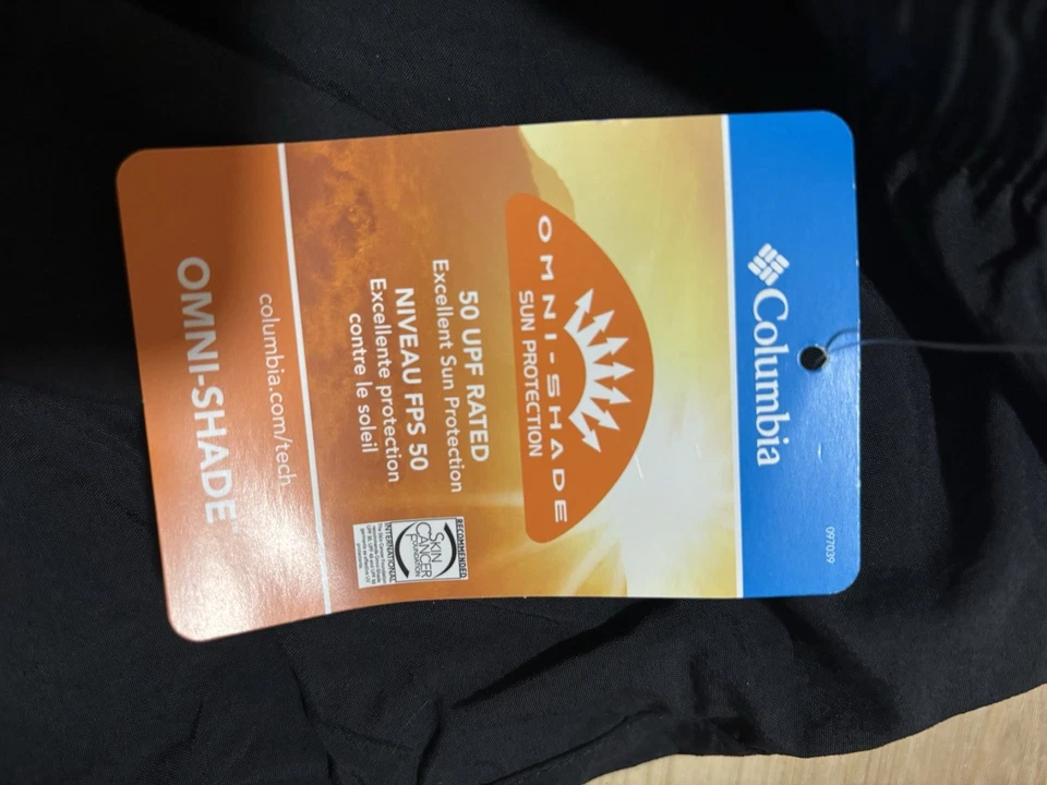 Camisa Columbia Omni-Shade Protección Solar Talla L Color Negro UPF 50 Foto 3 de 3