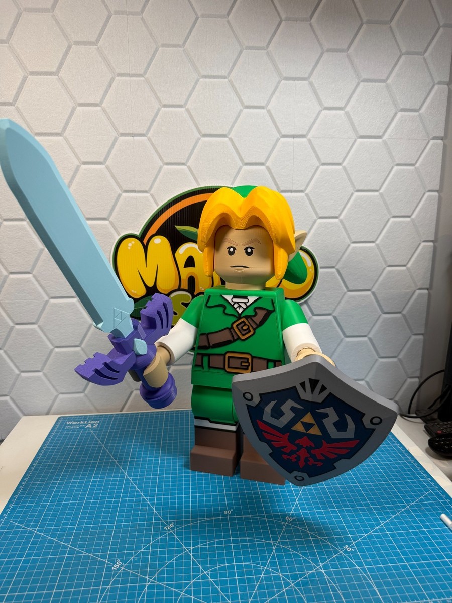 HUGE 3D Printed Lego Inspired Link - The Legend of Zelda | eBay