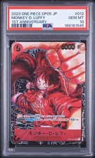 2023 ONE PIECE JAPANESE OP05-AWAKENING OF THE NEW ERA MONKEY D. LUFFY PSA 10