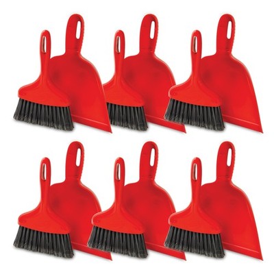 Libman Commercial 906 Dust Pan with Whisk Broom, Polypropylene, 10'' Wide pan,...