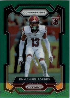 2023 Panini Prizm Prizms Green #399 Emmanuel Forbes - FB