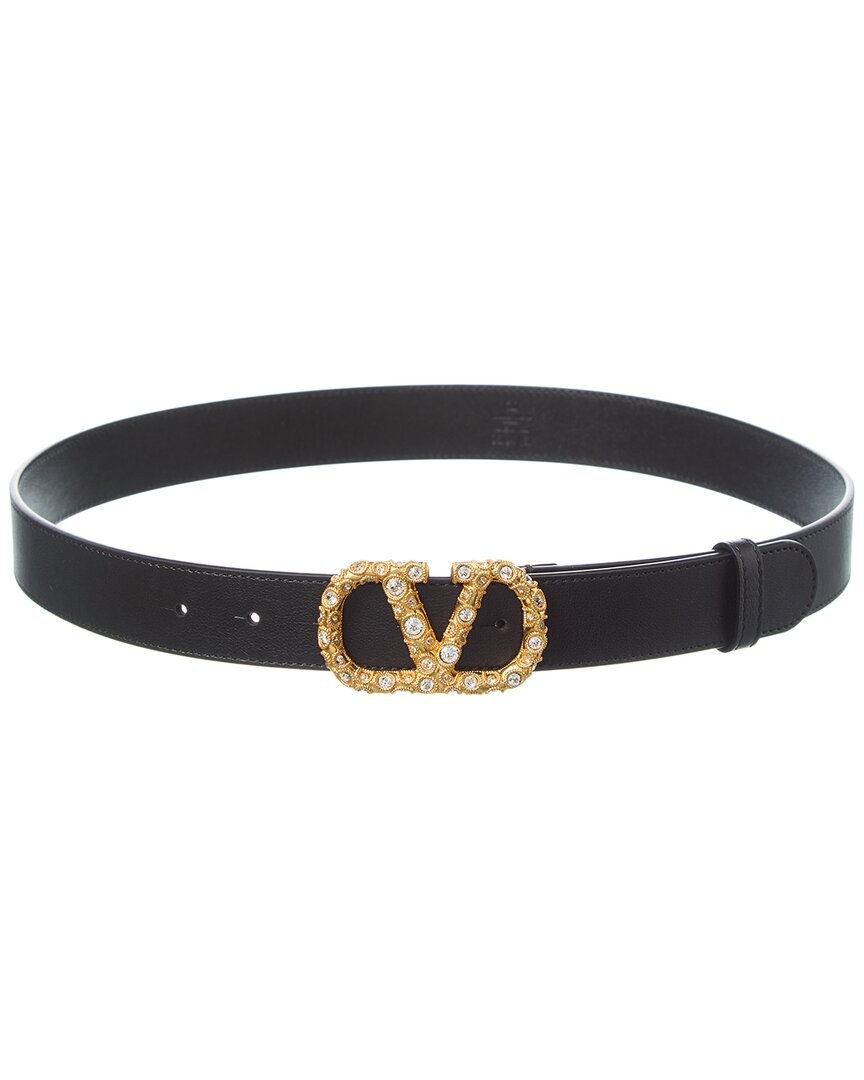 Valentino Vlogo Signature Leather Belt Women's  70