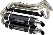 TRINITY RACING Dual Exhaust - Black - Fits Talon TR-4170D-BK