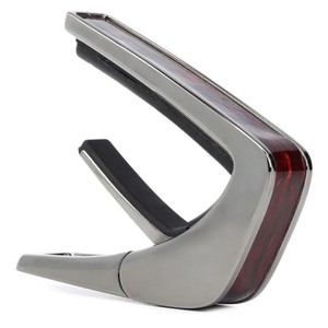 Used Thalia Shell Collection Capo, Black Chrome w/ Crimson Paua Inlay