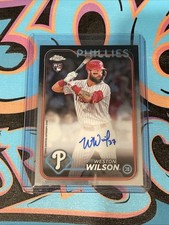 Weston Wilson Rookie Auto 2024 Topps Chrome Black Baseball RA-WWI (DN1)