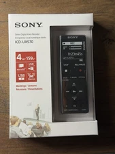 Sony ICD-UX570 Series - Digital Voice Recorder - Black - NEW